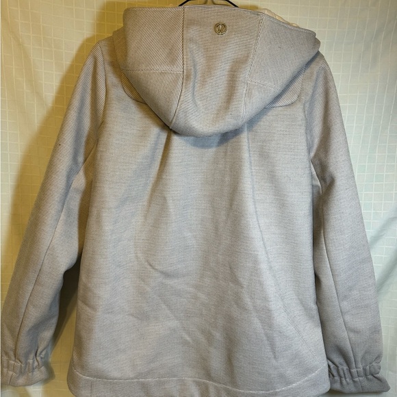 Womens Cream Lululemon Studio Angel Wing Hooded Coat Size 8 EUC - Picture 4 of 8